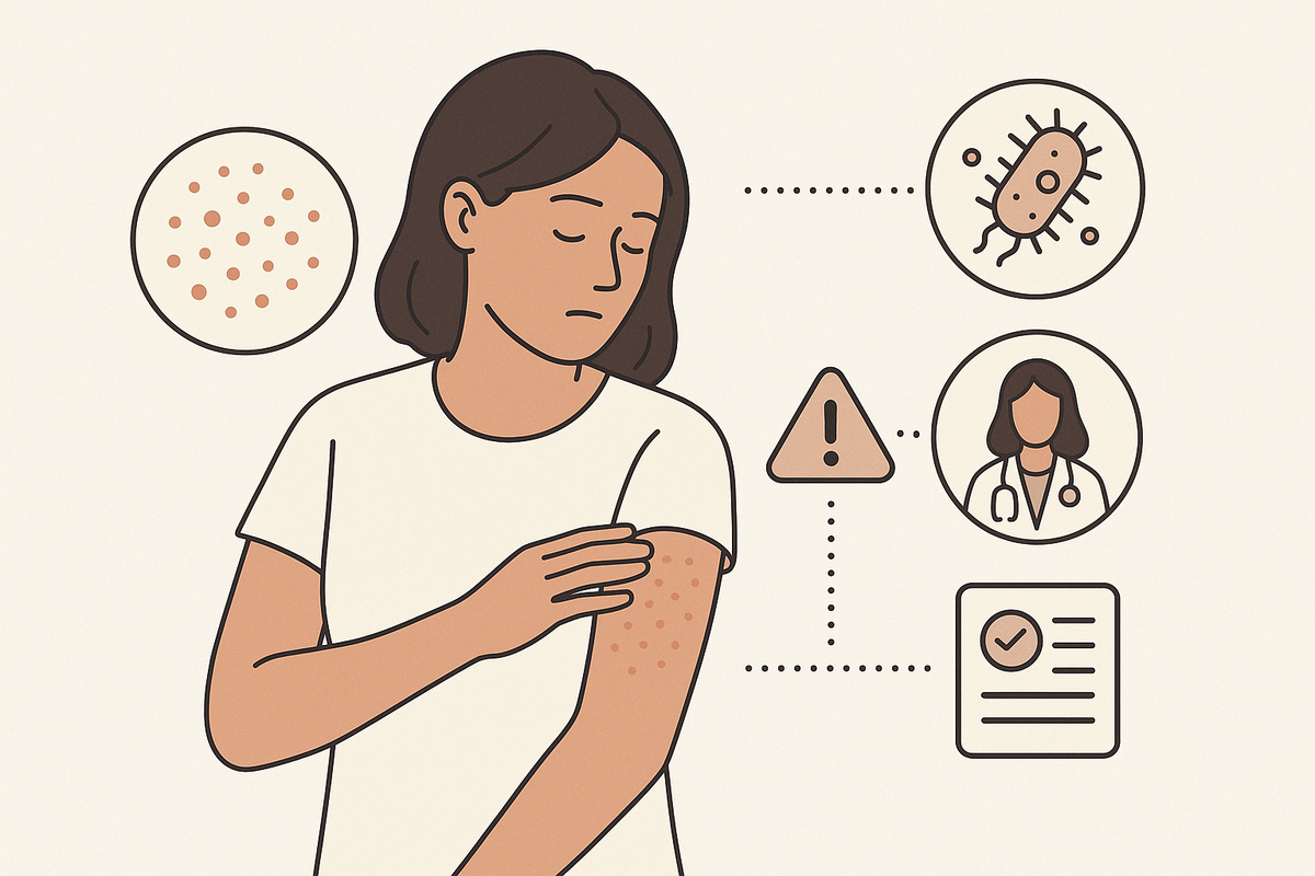 Rash With No Itch: Causes, Types, and When to Worry