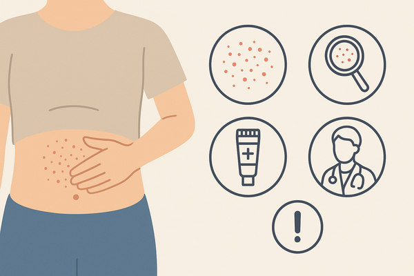 Rash in Belly Button Area: Causes, Types, and How Location Matters